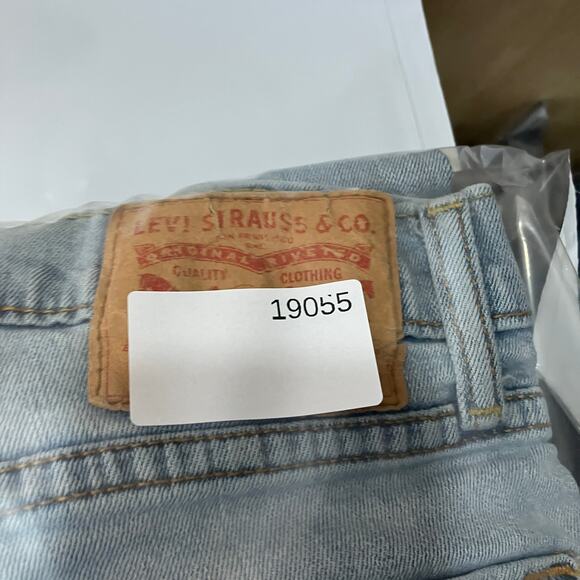 Levi's 513 Jeans Mens 30x32 Light Wash Slim Straight Fit Stretch Denim Pants - Picture 12 of 12